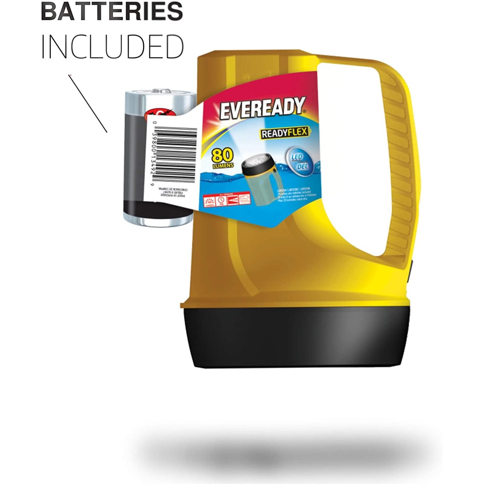 Linterna de camping LED de 80 lúmenes de Energizer con pilas incluidas EVGPLN451