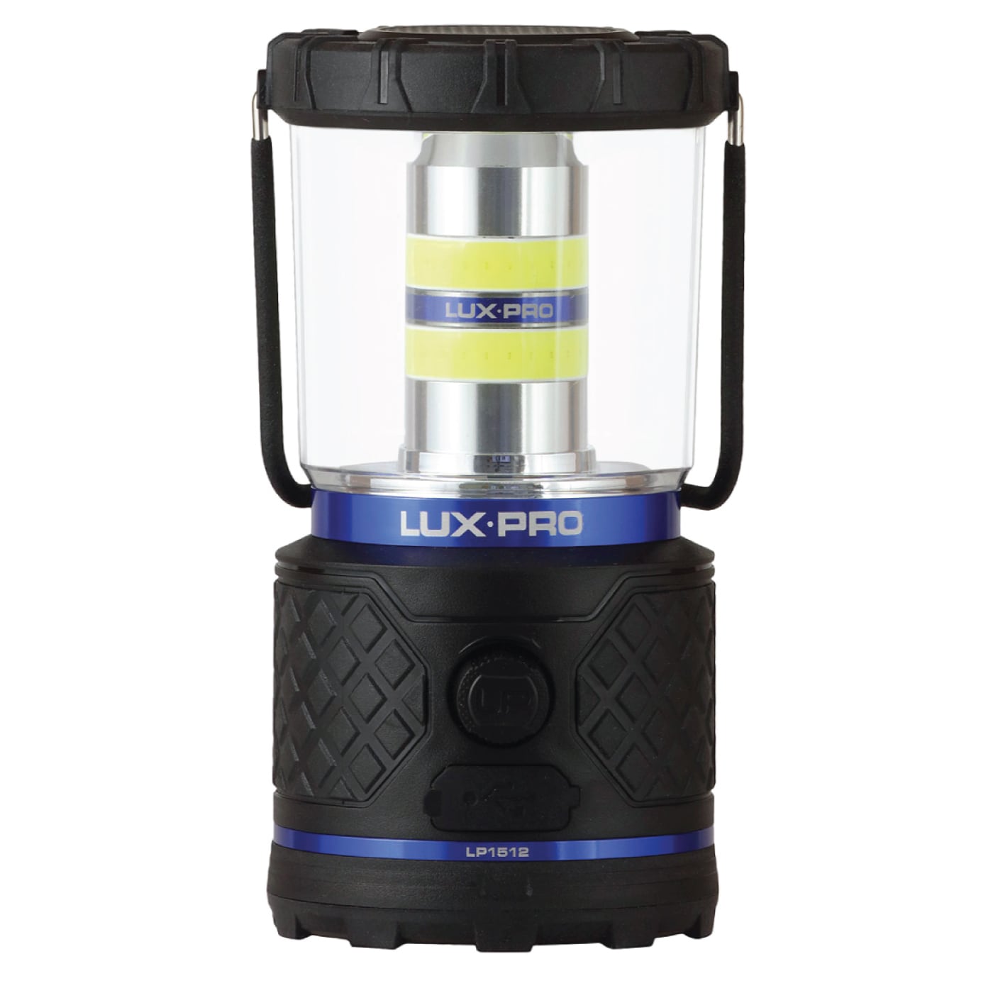 Linterna de camping LED Lux-Pro de 1100 lúmenes (recargable) con pilas incluidas LP1512