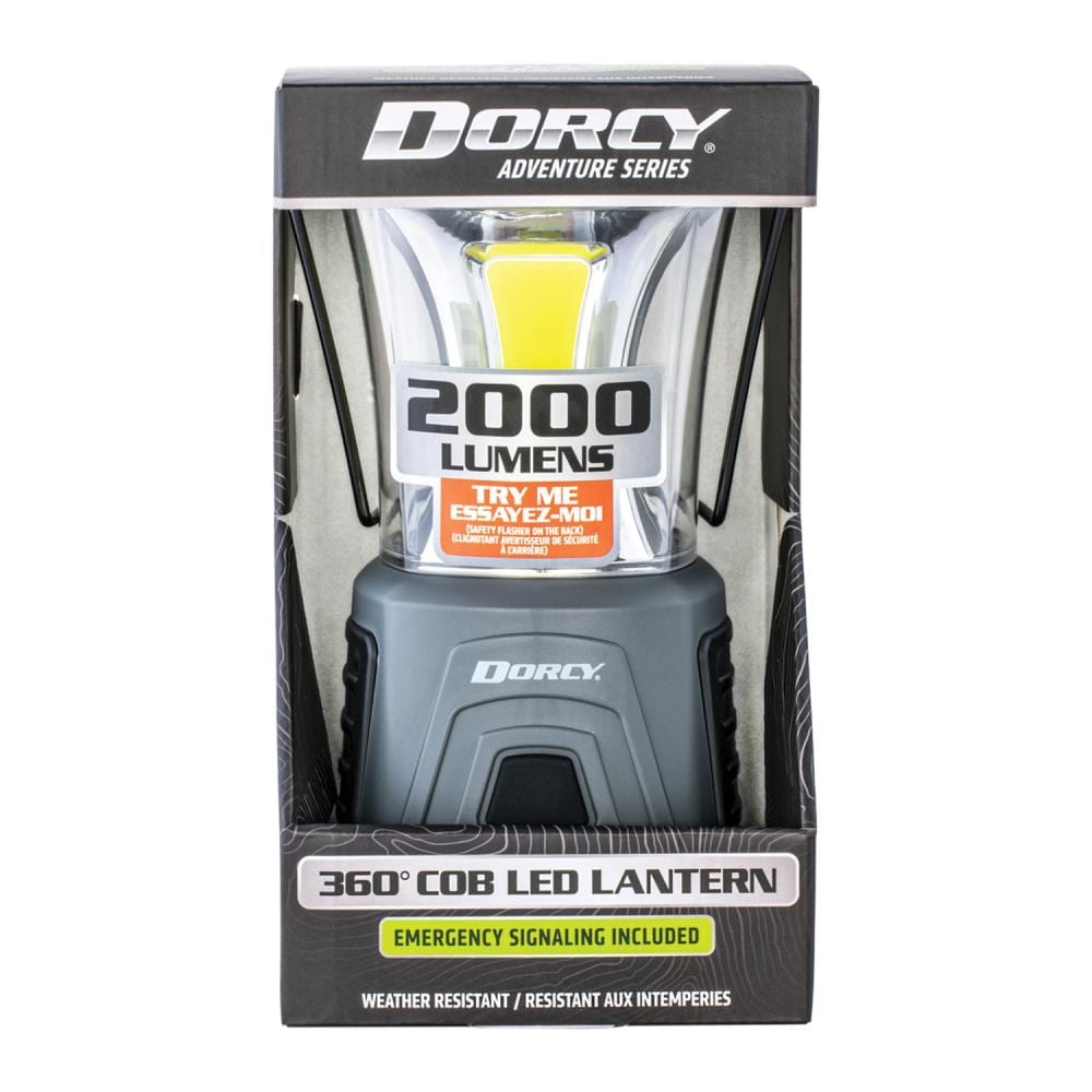 Lámpara de camping LED Dorcy de 2000 lúmenes con pilas incluidas 41-3119