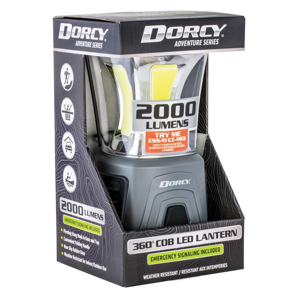 Lámpara de camping LED Dorcy de 2000 lúmenes con pilas incluidas 41-3119