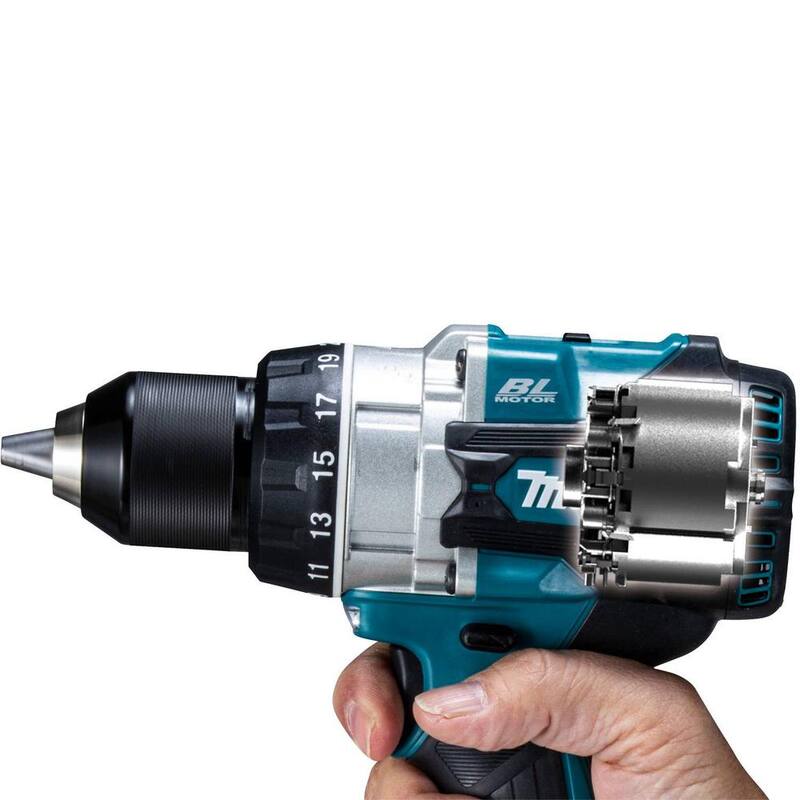Makita Taladro Inalámbrico 18V de iones de litio sin escobillas de 1/2 pulgada (Herramienta Solamente) - XFD14Z