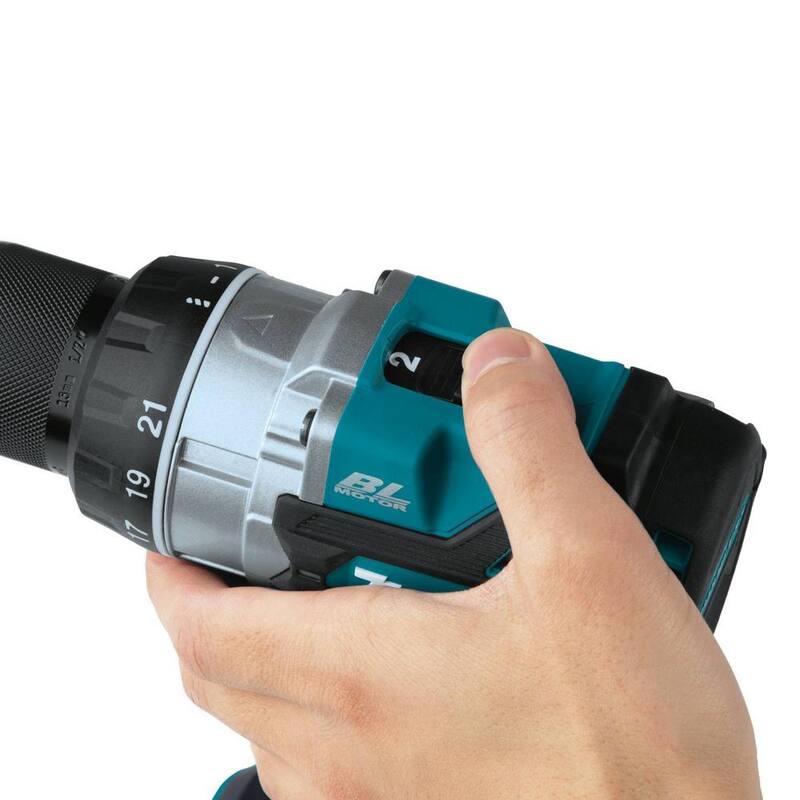 Makita Taladro Inalámbrico 18V de iones de litio sin escobillas de 1/2 pulgada (Herramienta Solamente) - XFD14Z