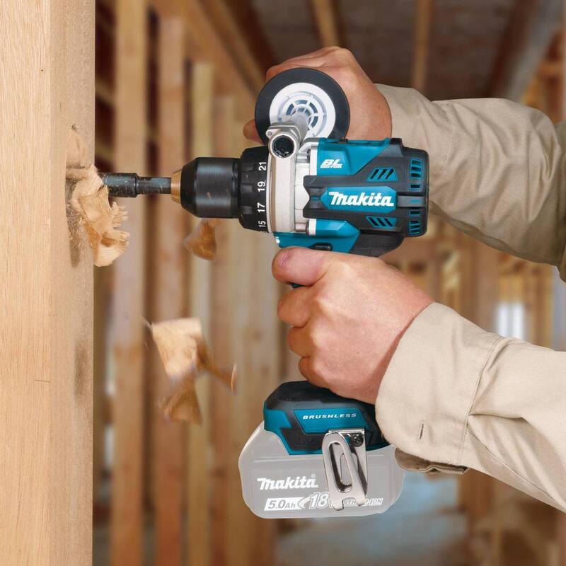 Makita Taladro Inalámbrico 18V de iones de litio sin escobillas de 1/2 pulgada (Herramienta Solamente) - XFD14Z