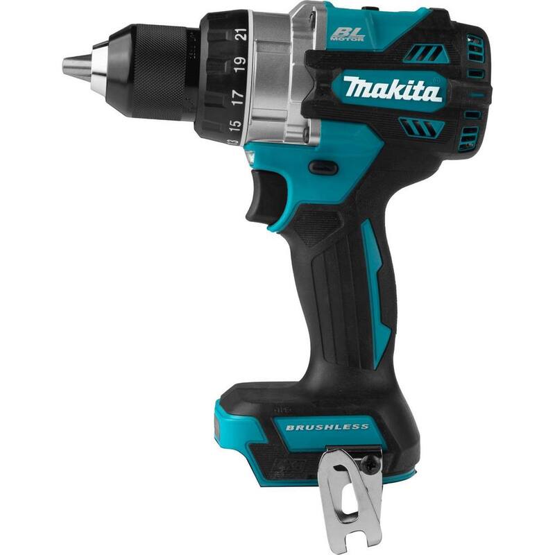 Makita Taladro Inalámbrico 18V de iones de litio sin escobillas de 1/2 pulgada (Herramienta Solamente) - XFD14Z