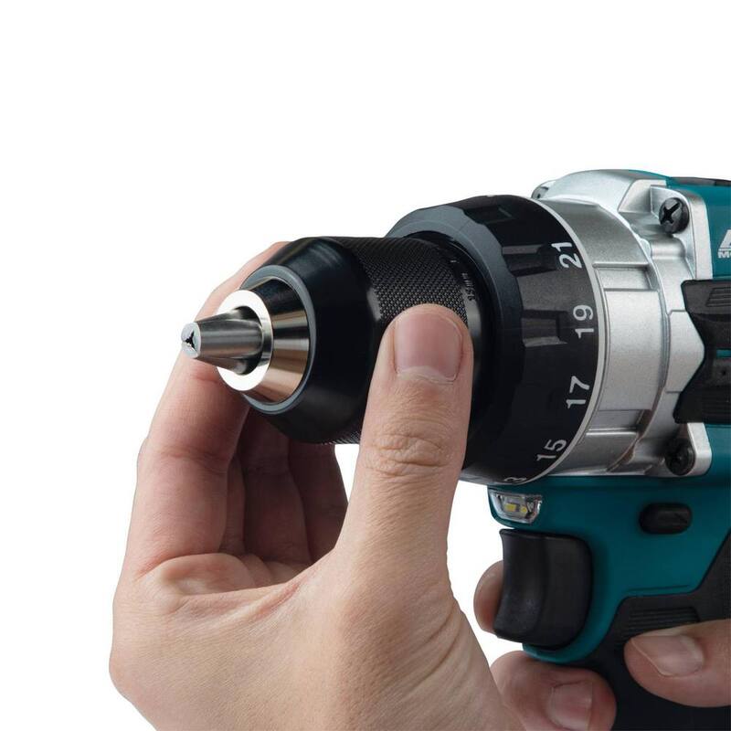 Makita Taladro Inalámbrico 18V de iones de litio sin escobillas de 1/2 pulgada (Herramienta Solamente) - XFD14Z