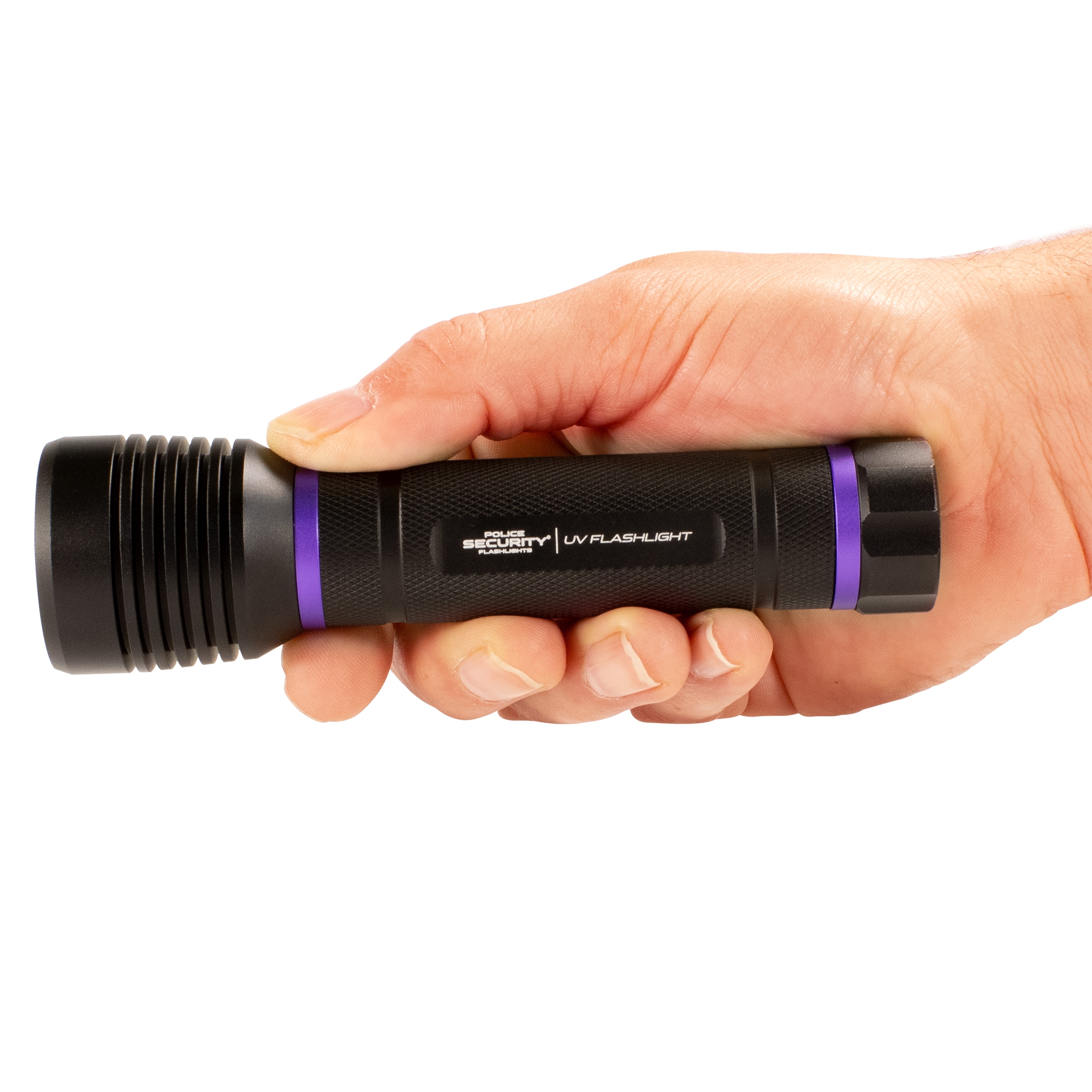 Linterna UV Police Security 6AAA de 395nm con 1 modo y pilas incluidas 98734