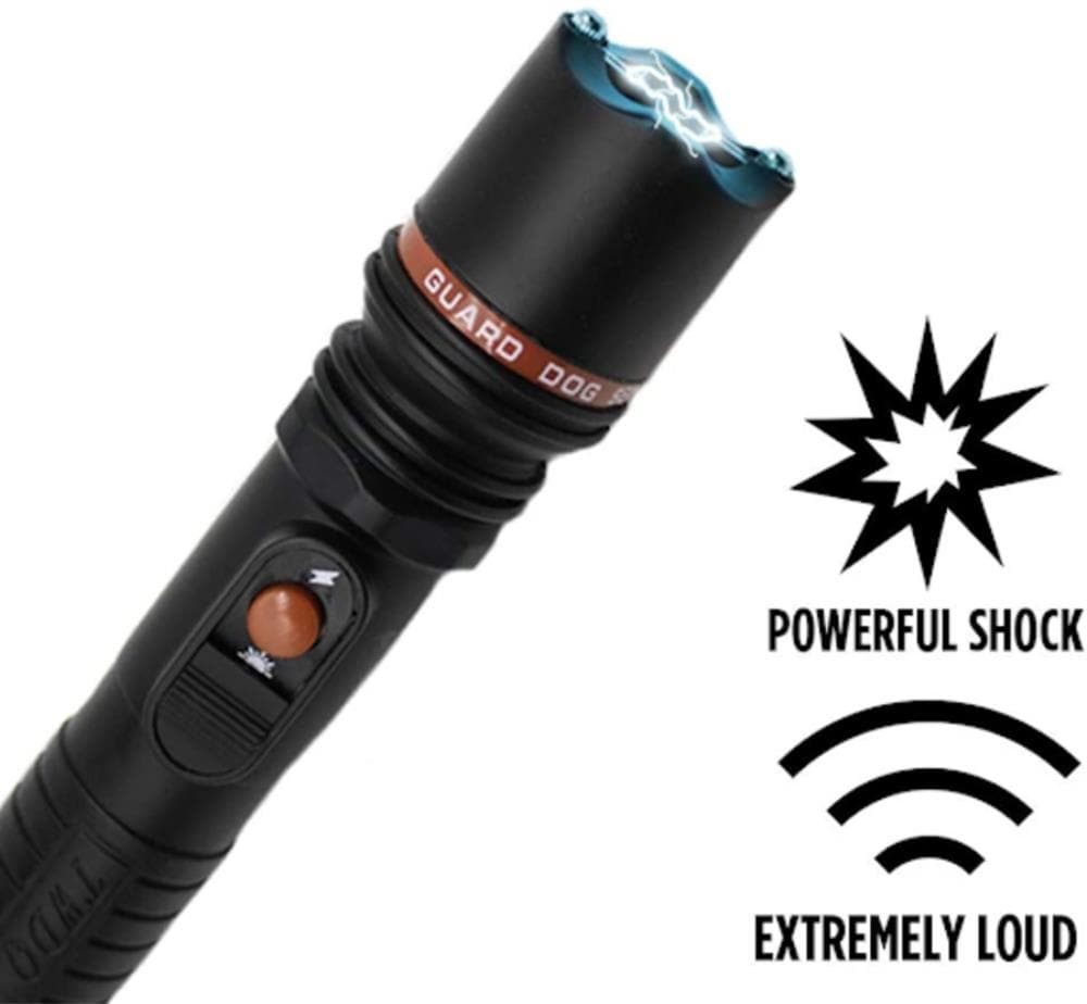 Linterna LED Guard Dog Security Inferno de 60 lúmenes con 1 modo y baterías recargables incluidas SG-GDIN-BK