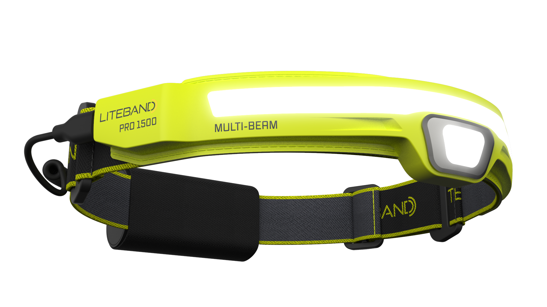 Lámpara frontal LED Liteband de 1500 lúmenes con batería recargable incluida LBP1500MB-L34CF