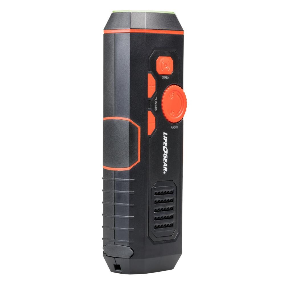 Linterna LED a prueba de tormentas de 30 lúmenes con 4 modos y baterías recargables incluidas.
