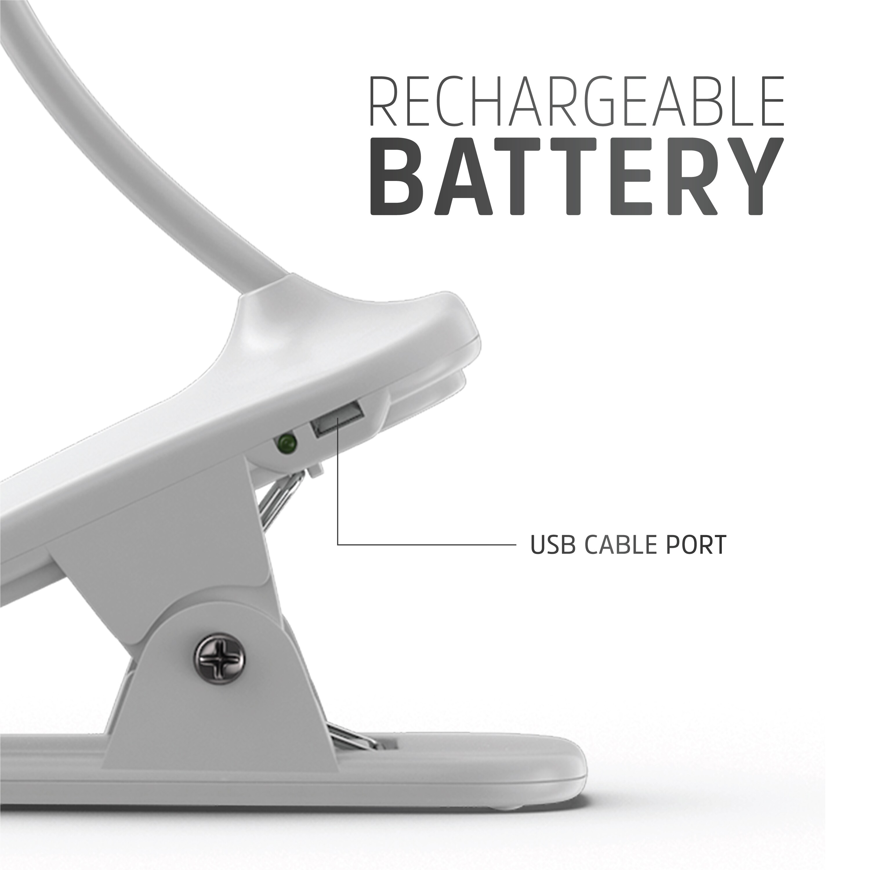 Linterna recargable de LED de 14 lúmenes con 2 modos y baterías recargables incluidas de Energizer