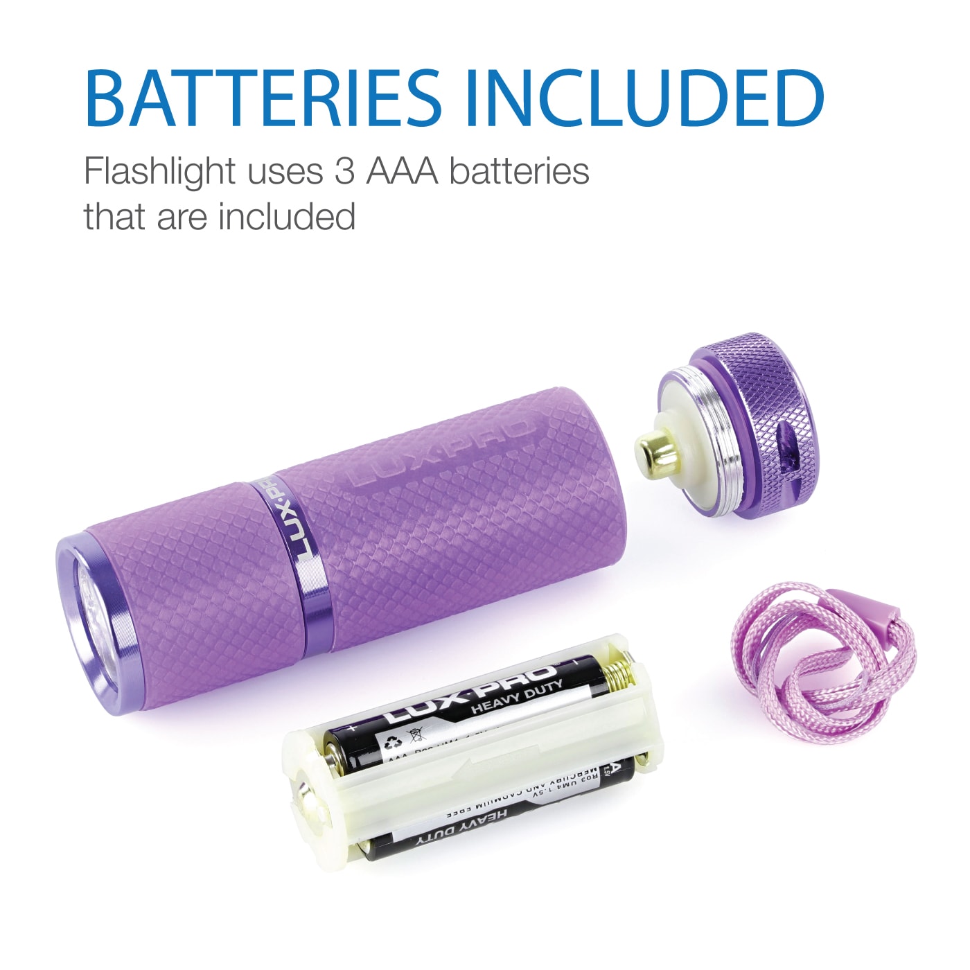Linterna LED Miniatura de 1 Modo con 40 Lúmenes Lux-Pro con Pilas Incluidas LP395