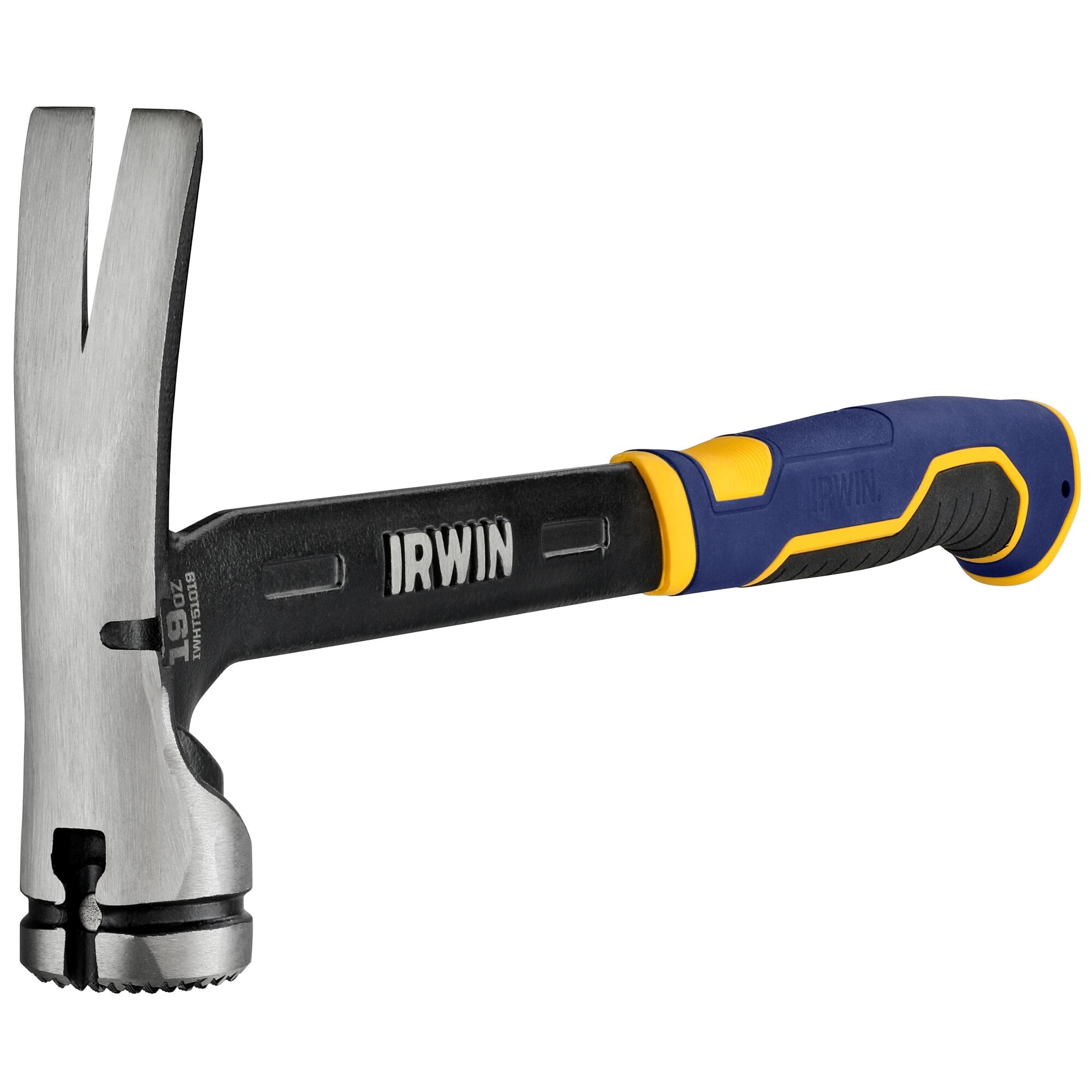 Martillo de carpintero con cabeza de acero molido de 19 onzas y mango de acero IRWIN IWHT51019