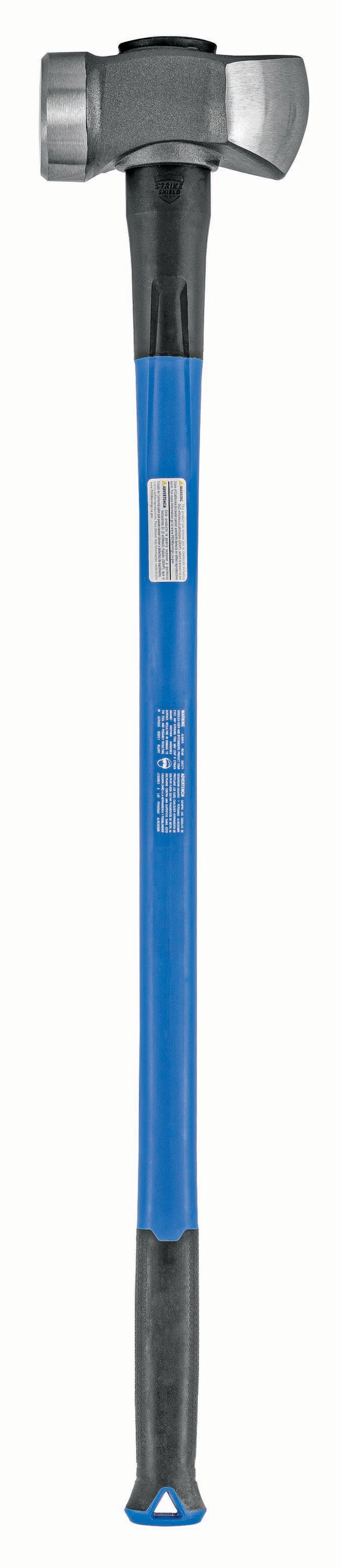Mazo de demolición con cabezal de acero pulido de 10 libras y mango de fibra de vidrio - Kobalt MD-10DSOF-K 34723