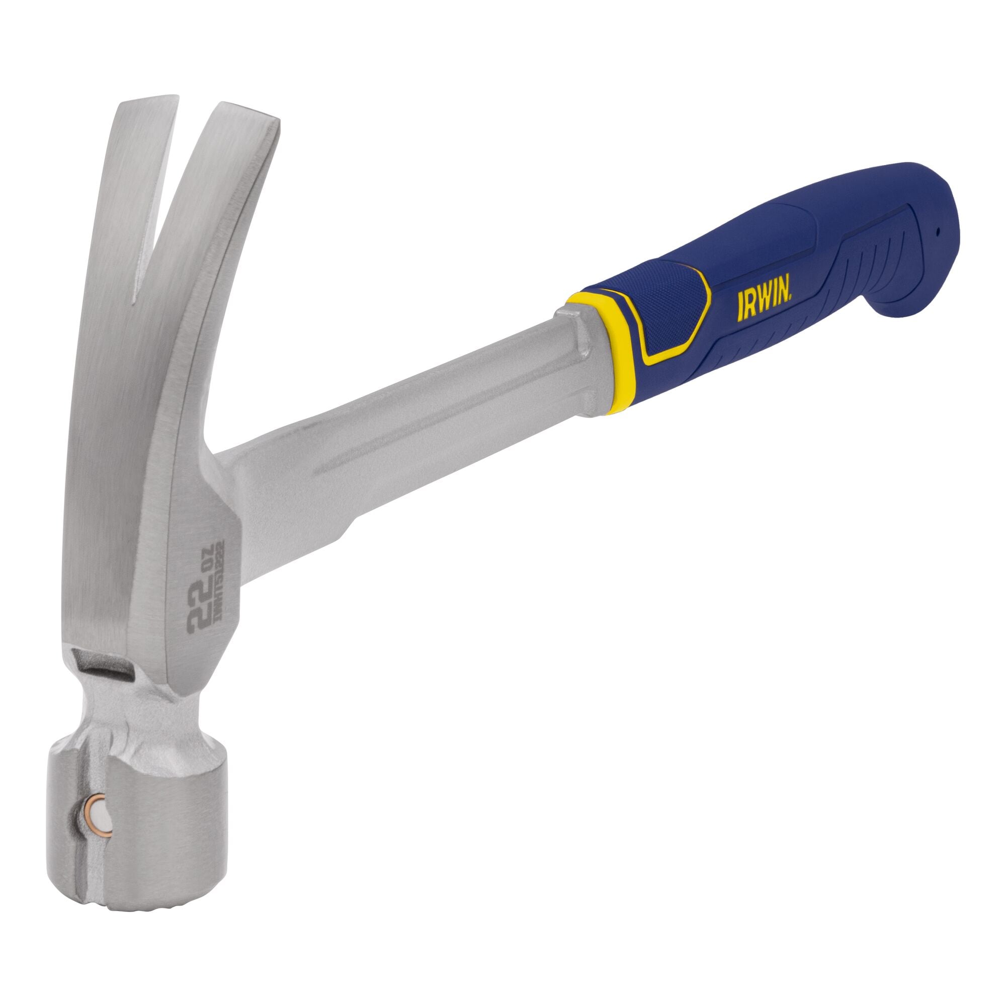 Martillo de garra con cabeza de acero liso de 22 onzas y mango de acero IRWIN IWHT51222