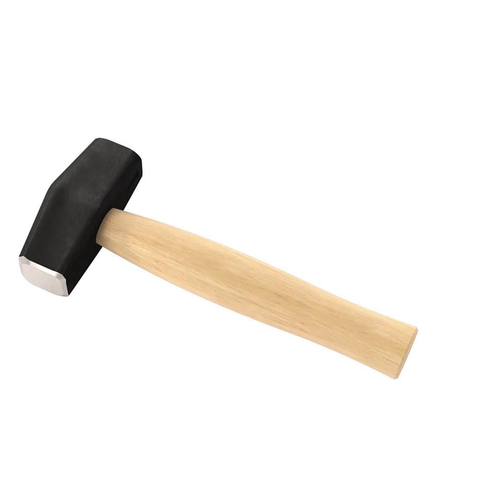 Martillo de golpe seco de cabeza de acero con superficie lisa de 2 libras y mango de madera - Bon Tool 11-171