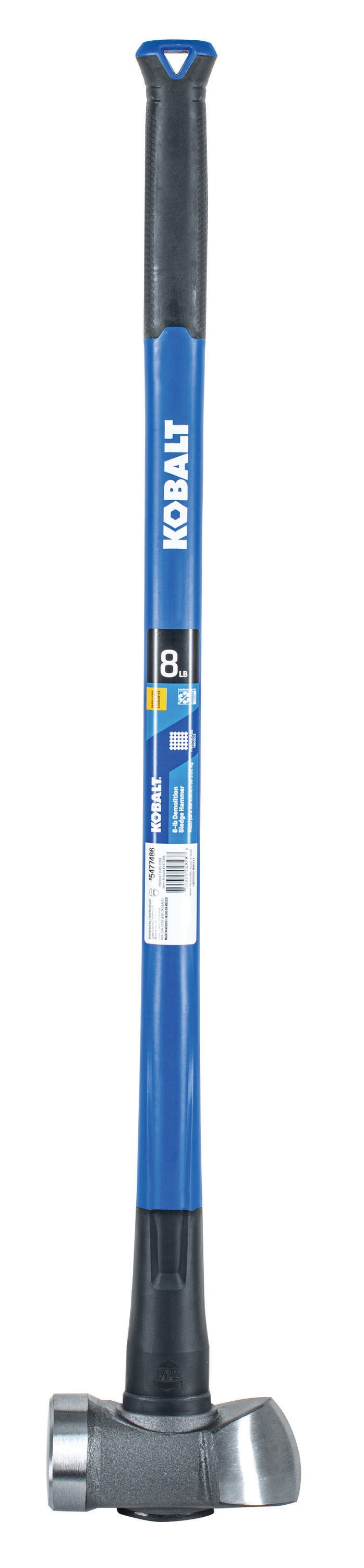 Maza de acero de 8 libras con mango de fibra de vidrio y cabeza pulida - MD-8DSOF-K 35347