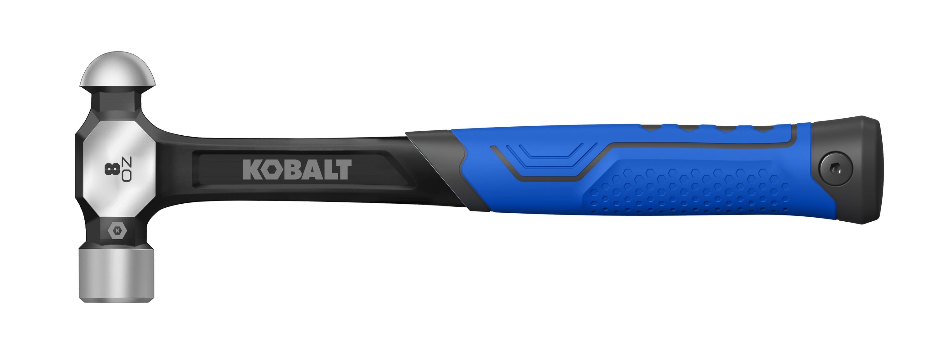 Martillo de bola de acero con mango de acero de 8 onzas suave - Kobalt 68670