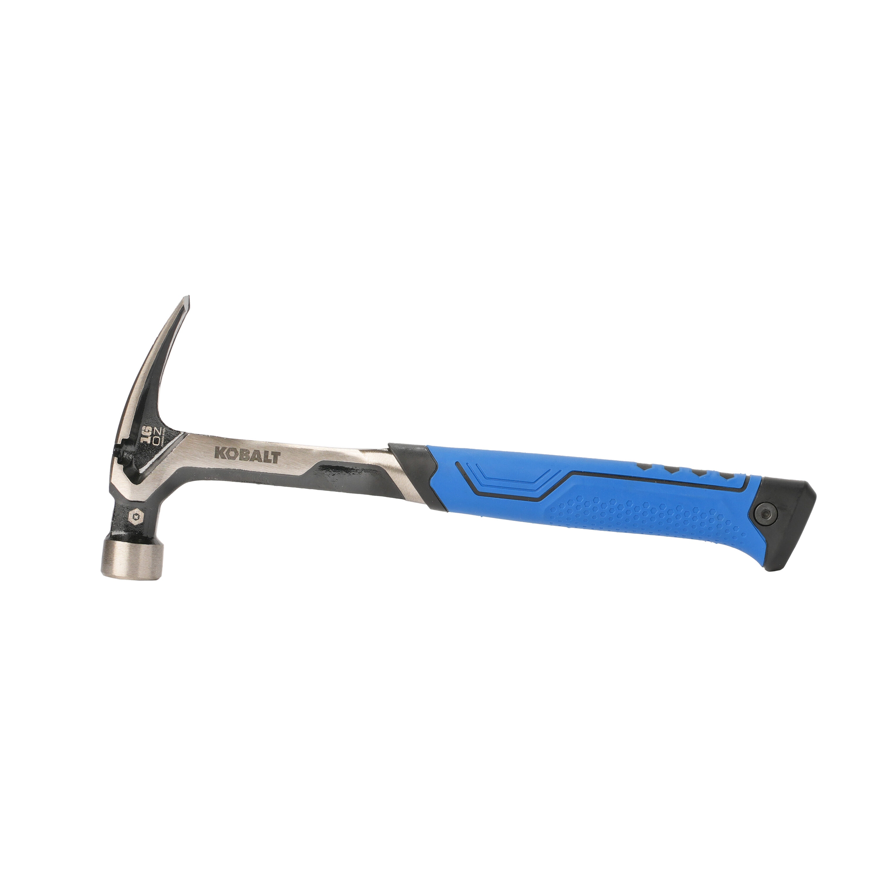 Martillo de garra de acero con cabeza lisa de 16 onzas y mango de acero Kobalt 67804