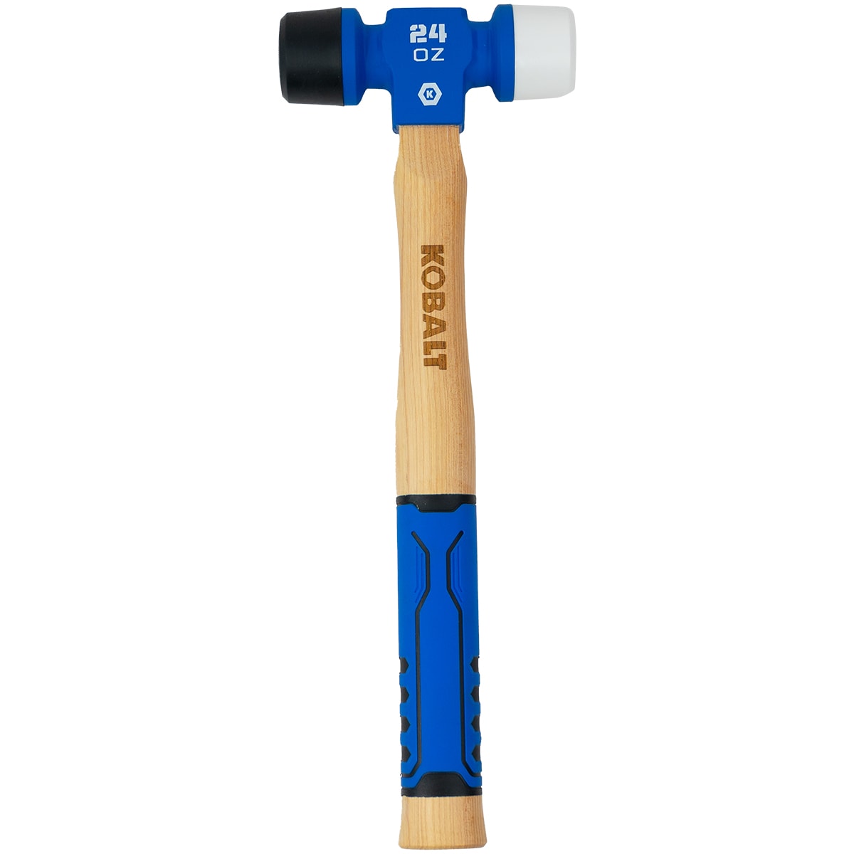Mazo de Goma de Cabeza Lisa de 24 oz con Mango de Madera de Kobalt KB-P088624