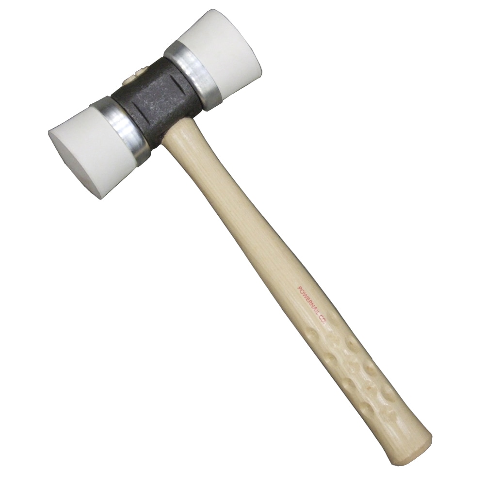 Martillo de goma con cabeza de madera con acabado biselado de 1.7 libras de Powernail