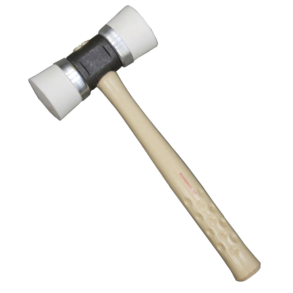 Martillo de goma con cabeza de madera con acabado biselado de 1.7 libras de Powernail