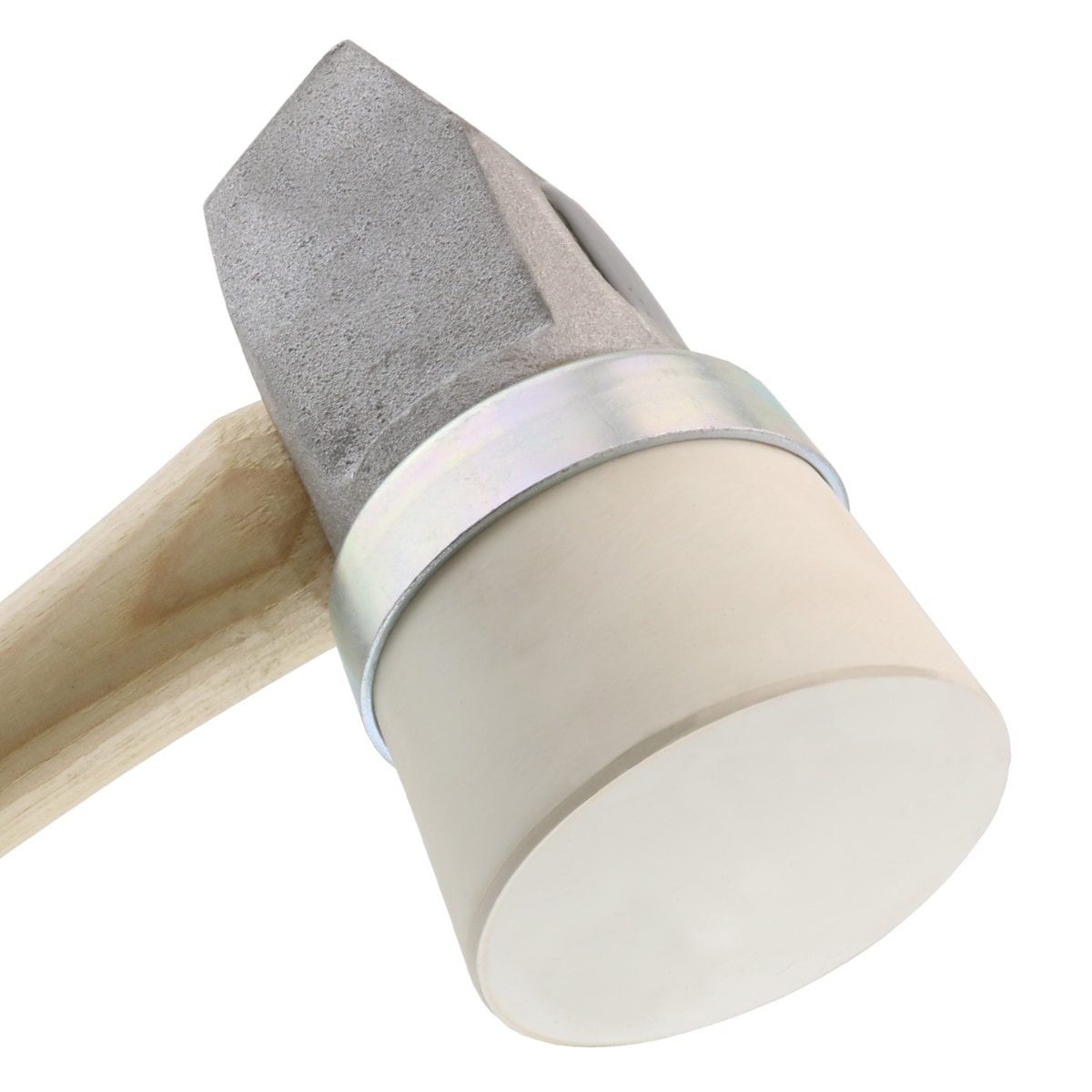 Mazo de goma de cara biselada con mango de madera y peso de 0.6 libras de Powernail