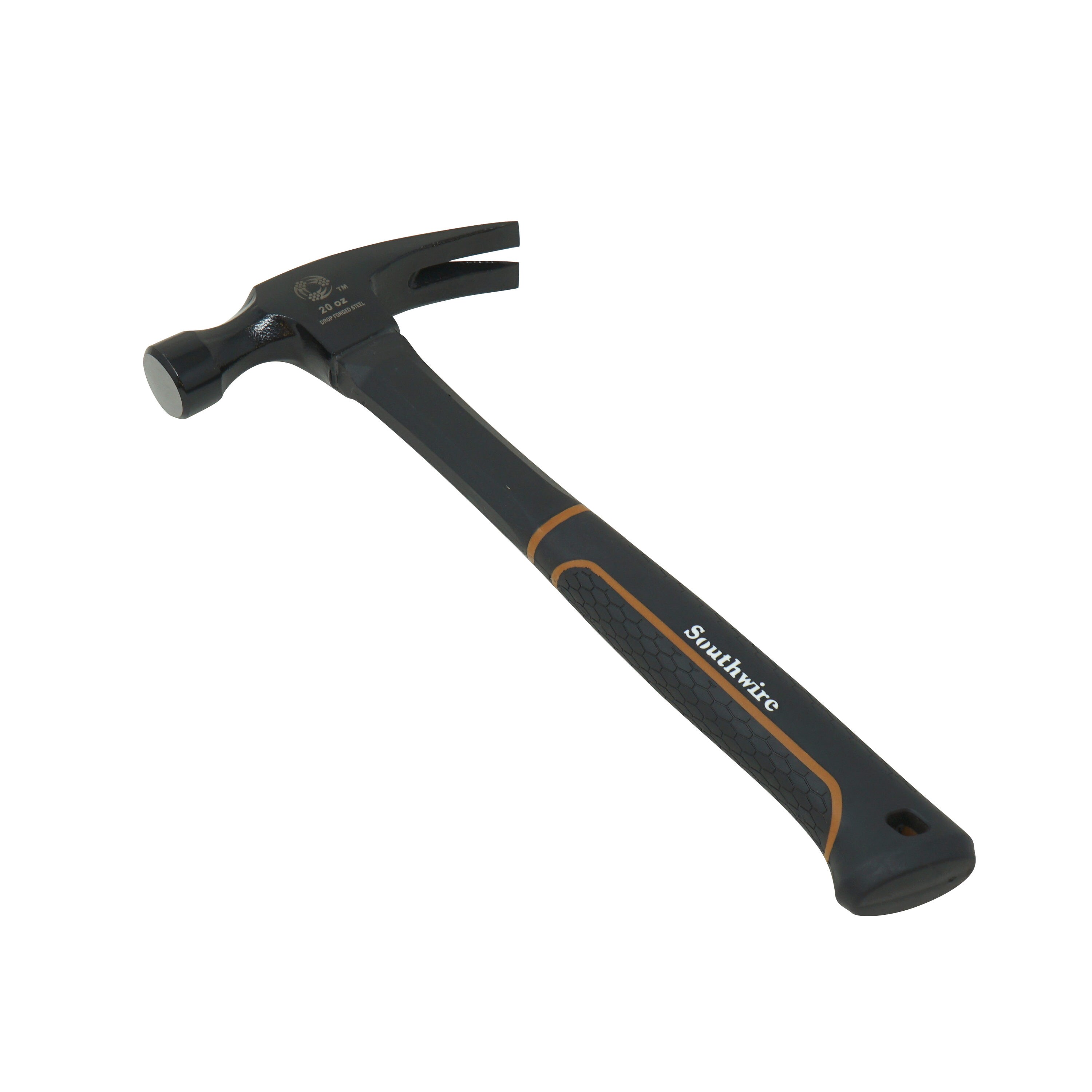 Martillo de uña para electricista con mango de fibra de vidrio y cabeza de acero de 20 oz de Southwire
