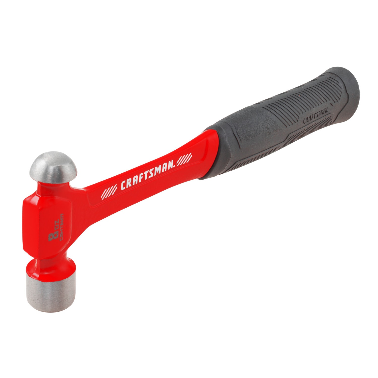 Martillo de bola de peen negro de 8 onzas con cabeza redondeada y mango de acero CRAFTSMAN CMHT54177