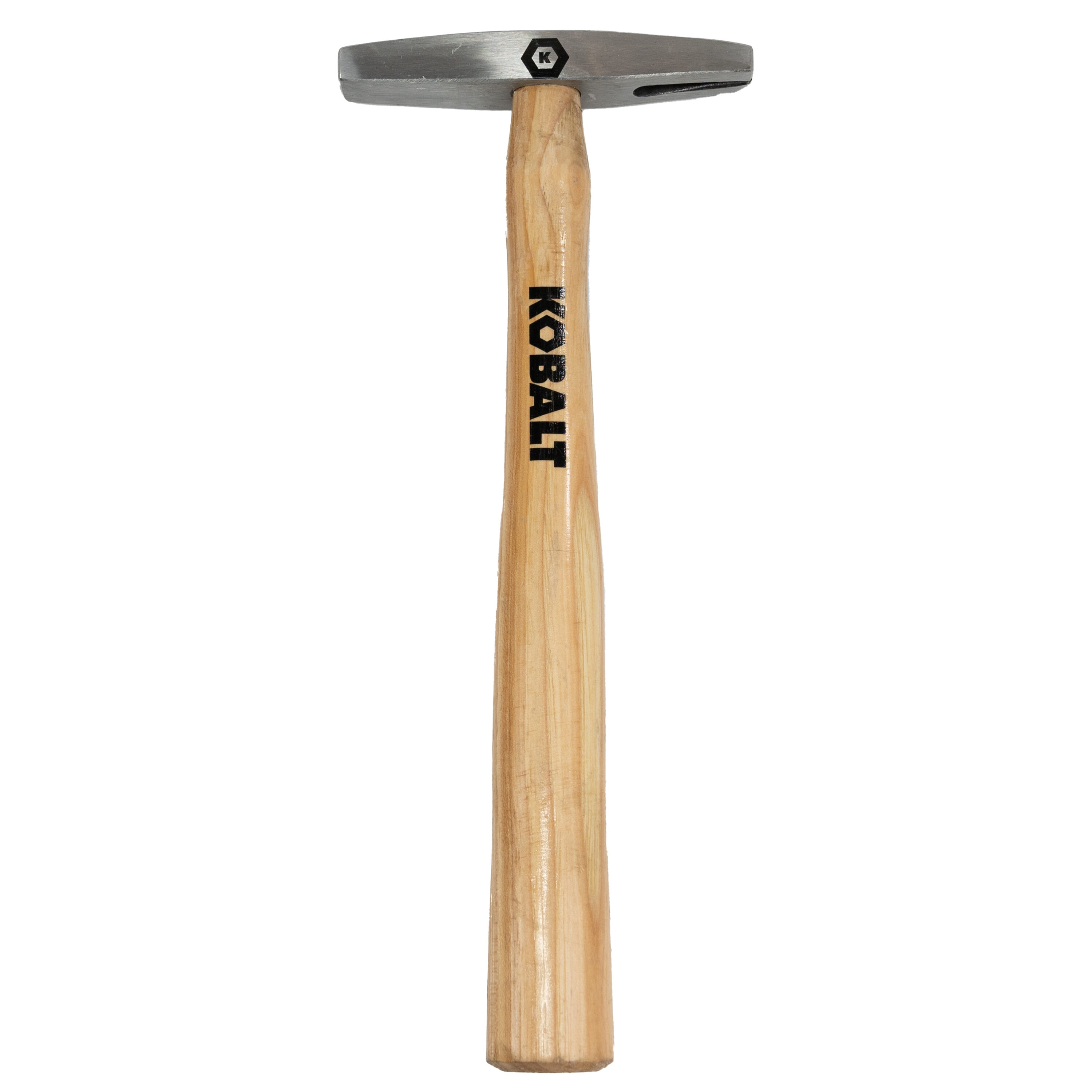 Martillo de tapicería de cabeza lisa de acero de 5 onzas con mango de madera Kobalt KB-T088005