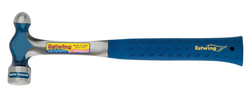 Martillo de bola de cabeza de acero liso de 24.0 onzas con mango de caucho Estwing E3-24BP