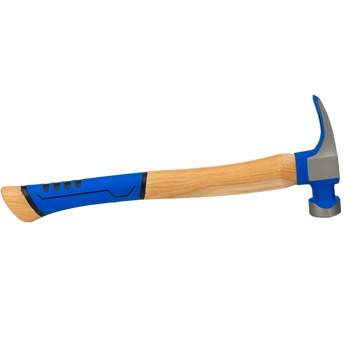 Martillo de armazón con cabeza de acero de 20 onzas con cara fresada y mango de madera - Kobalt KB-P087220