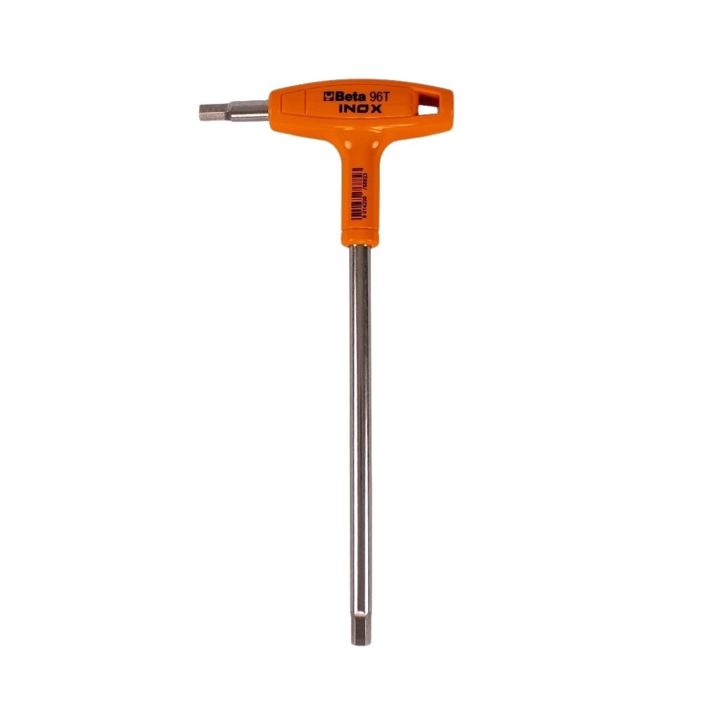 Llave Allen métrica con mango en T de acero inoxidable Beta INOX de 5mm