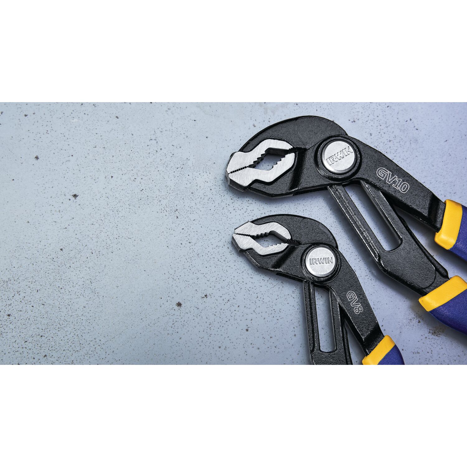 Juego de Pinzas Ajustables de Lengüeta y Ranura IRWIN VISE-GRIP GrooveLock con Ajuste Rápido 2 Piezas - Paquete 1763390