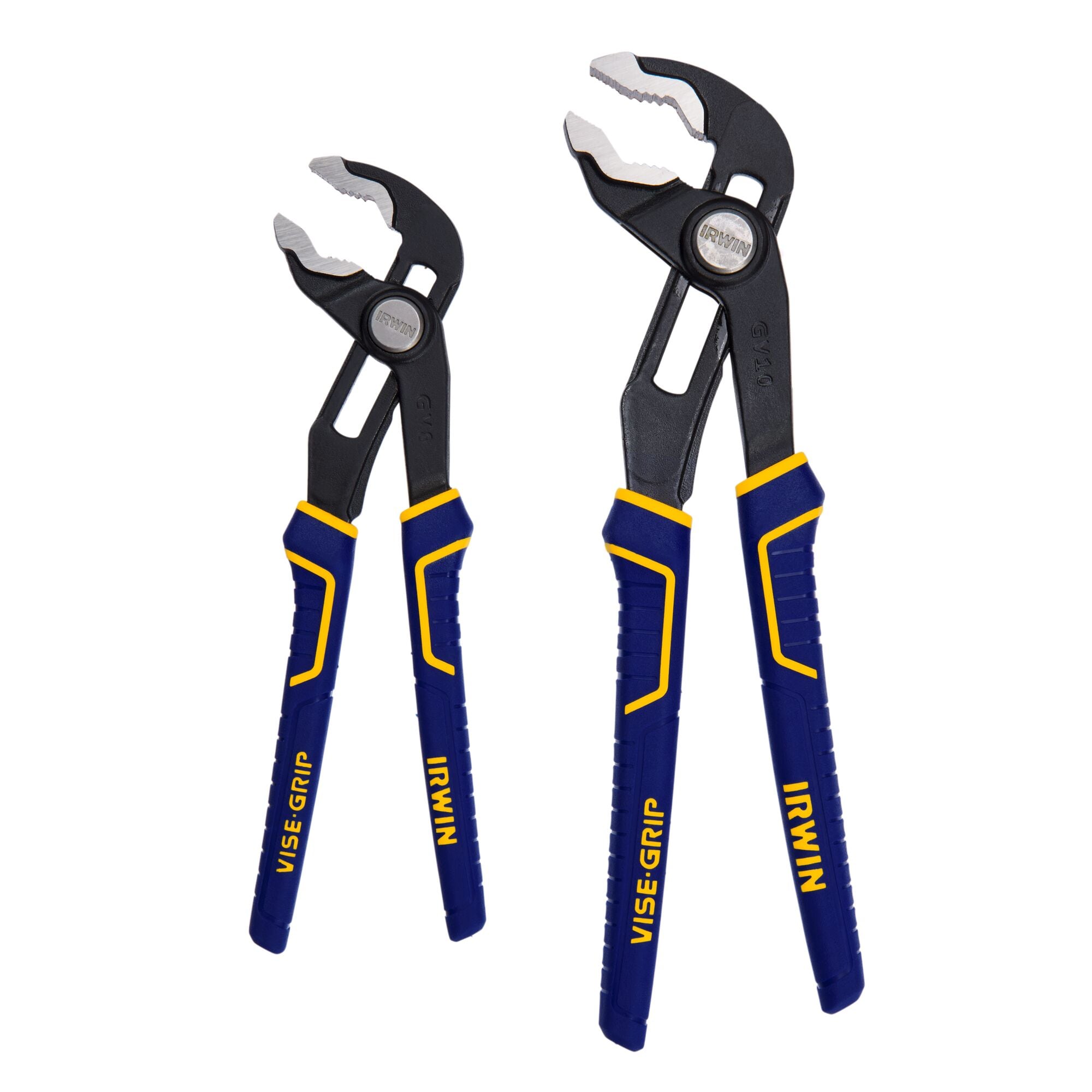 Juego de Pinzas Ajustables de Lengüeta y Ranura IRWIN VISE-GRIP GrooveLock con Ajuste Rápido 2 Piezas - Paquete 1763390