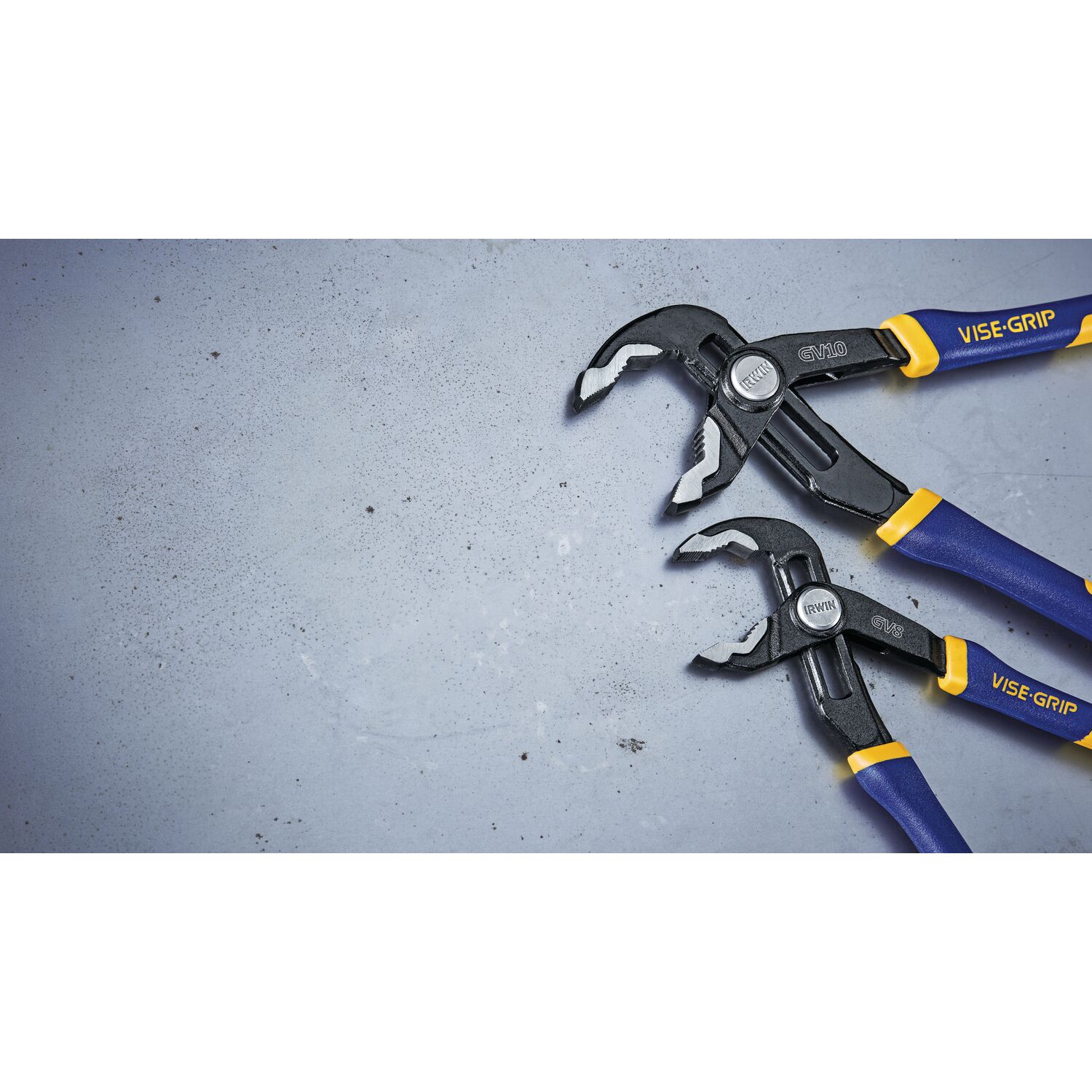 Juego de Pinzas Ajustables de Lengüeta y Ranura IRWIN VISE-GRIP GrooveLock con Ajuste Rápido 2 Piezas - Paquete 1763390