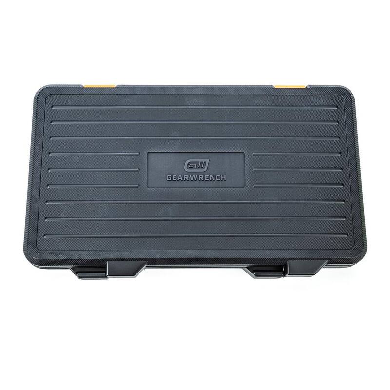 Juego de herramientas para mecánicos GEARWRENCH de 1/4, 3/8 y 1/2 pulgadas de unidad estándar y profunda SAE/Métrica (118 piezas) - 83001D