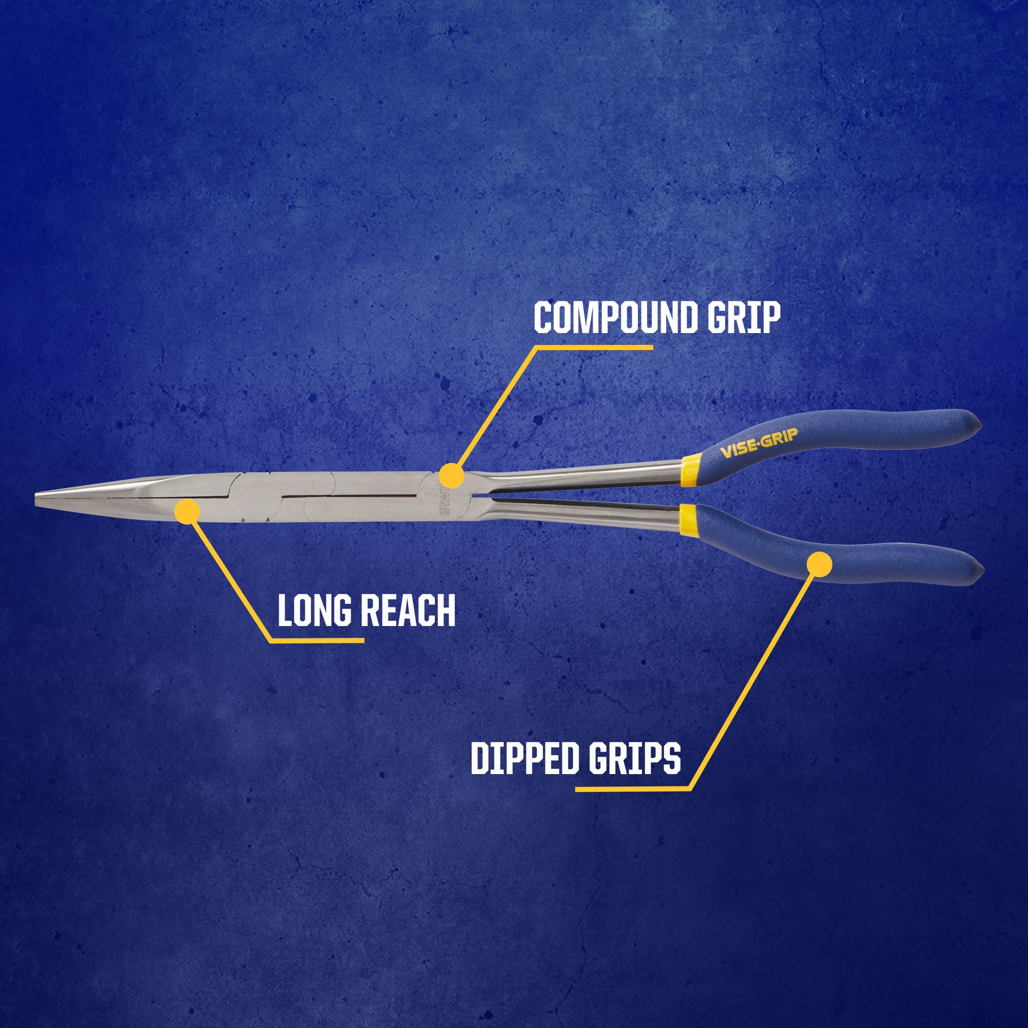 Pinzas de punta fina IRWIN VISE-GRIP de 13.25 pulgadas 1920012