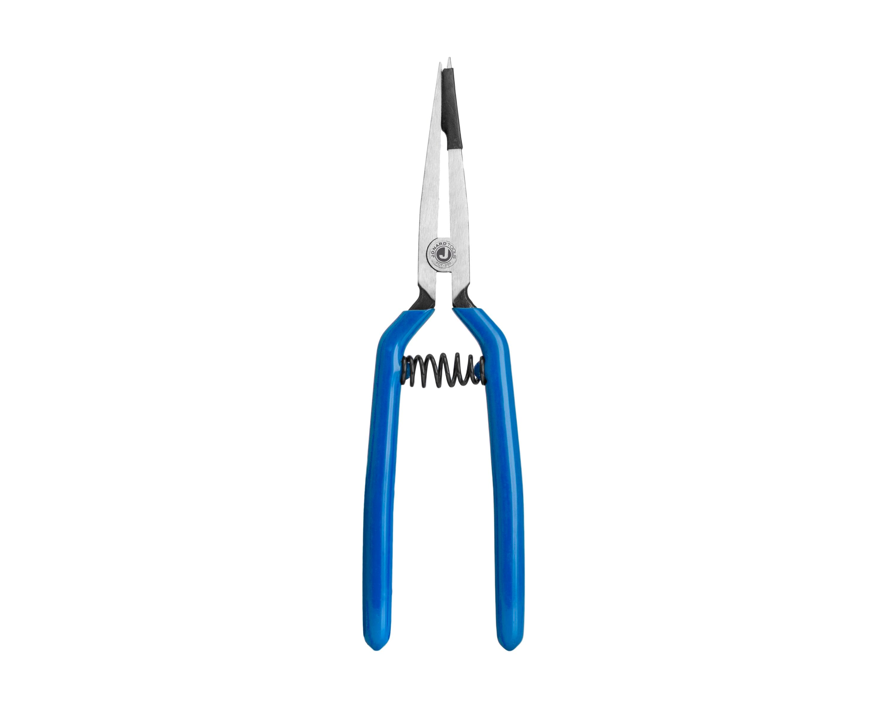 Herramientas para conectores de fibra óptica de Jonard Tools 9.05 pulgadas Pinzas de punta de aguja FCT-200