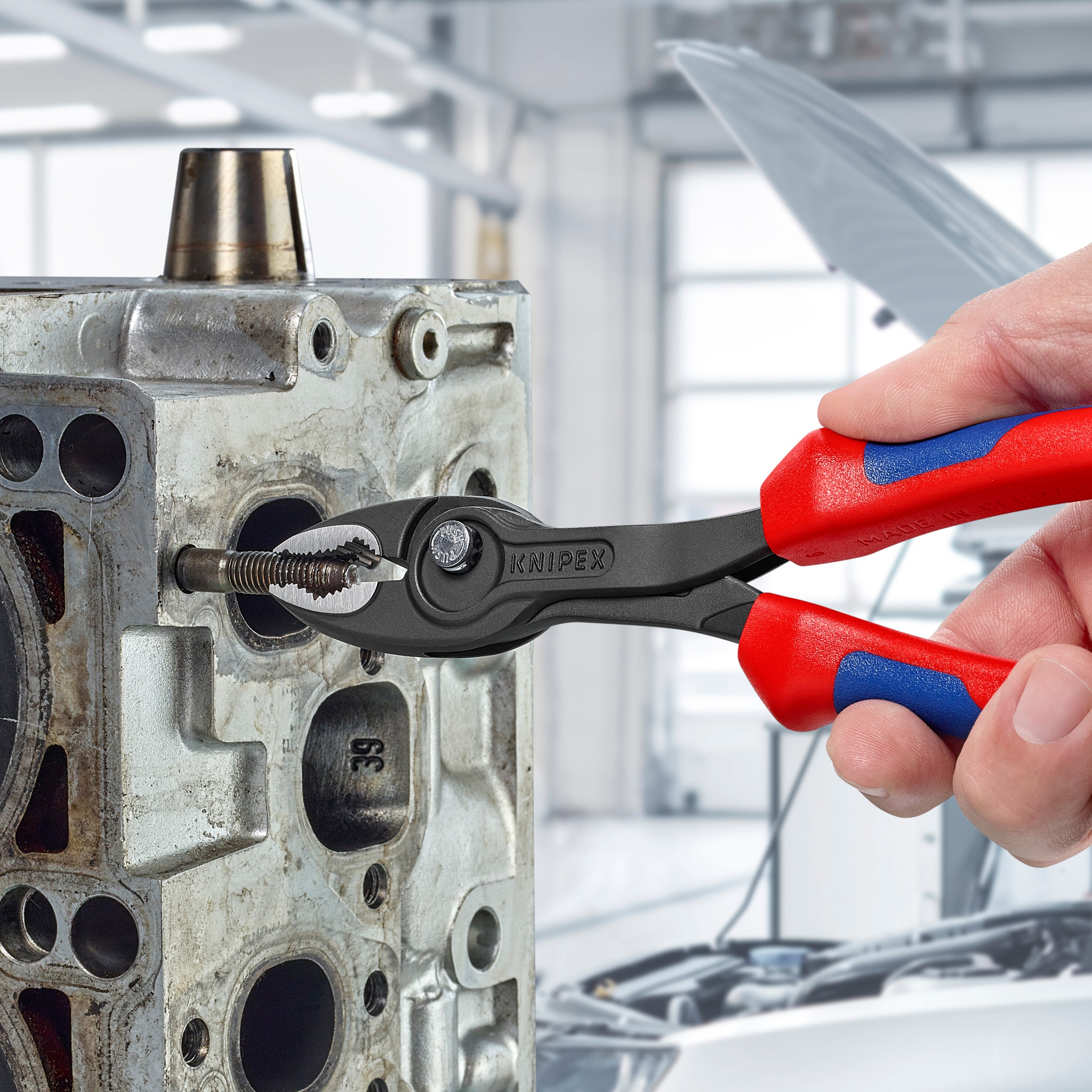 Pinzas de pico de loro TwinGrip de 8 pulgadas 82 01 200 SBA de KNIPEX