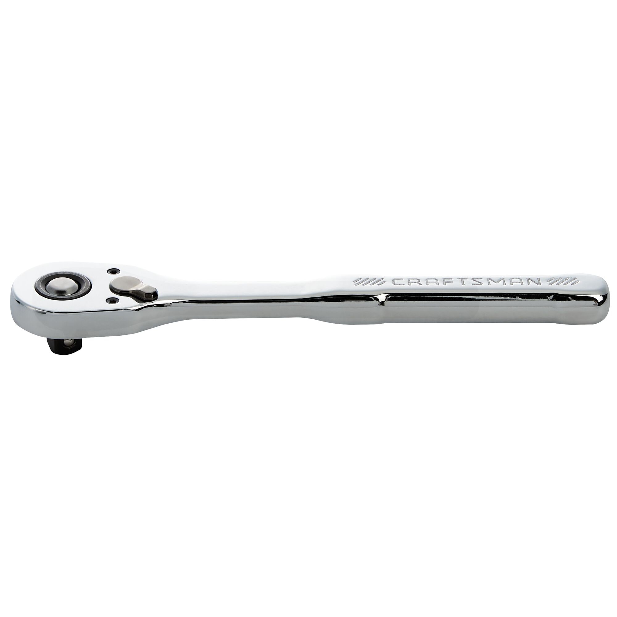 Llave de trinquete CRAFTSMAN de 72 dientes con mango pulido completo de 3/8 pulgadas