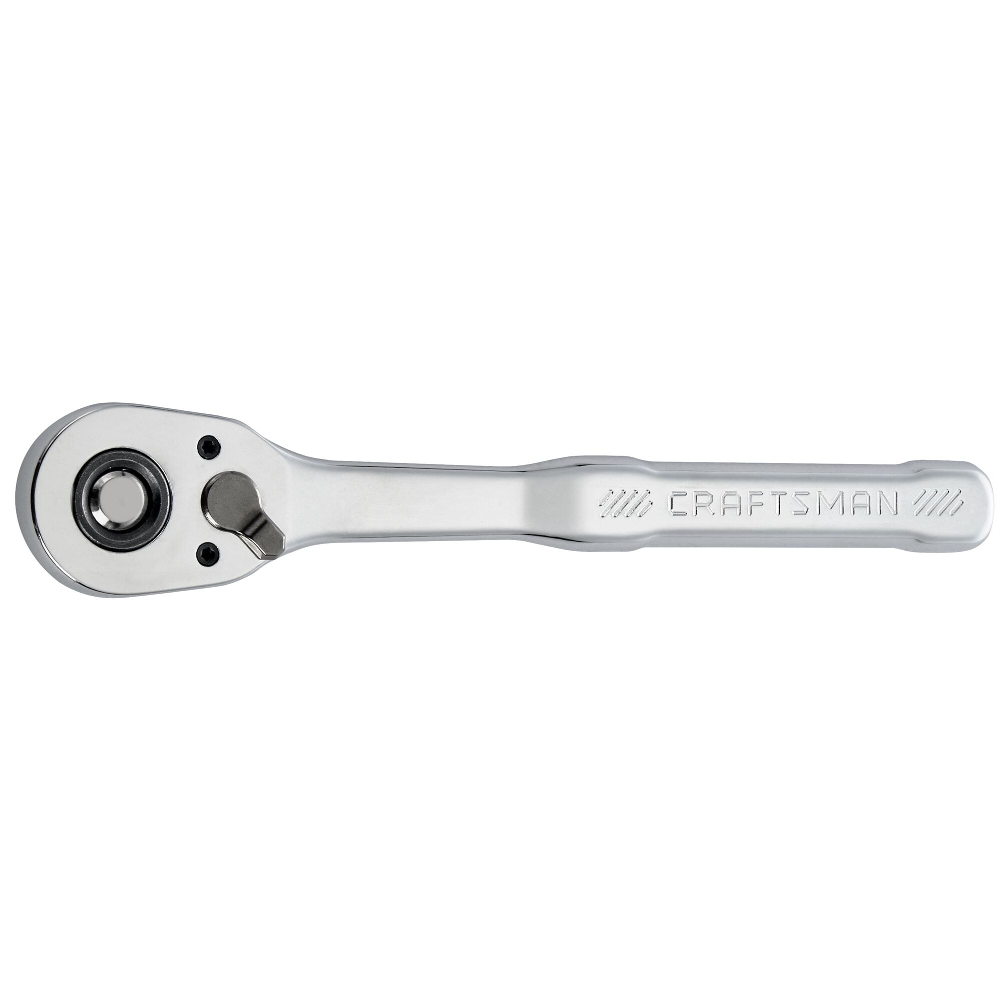 Llave de trinquete CRAFTSMAN de 72 dientes con mango pulido completo de 3/8 pulgadas