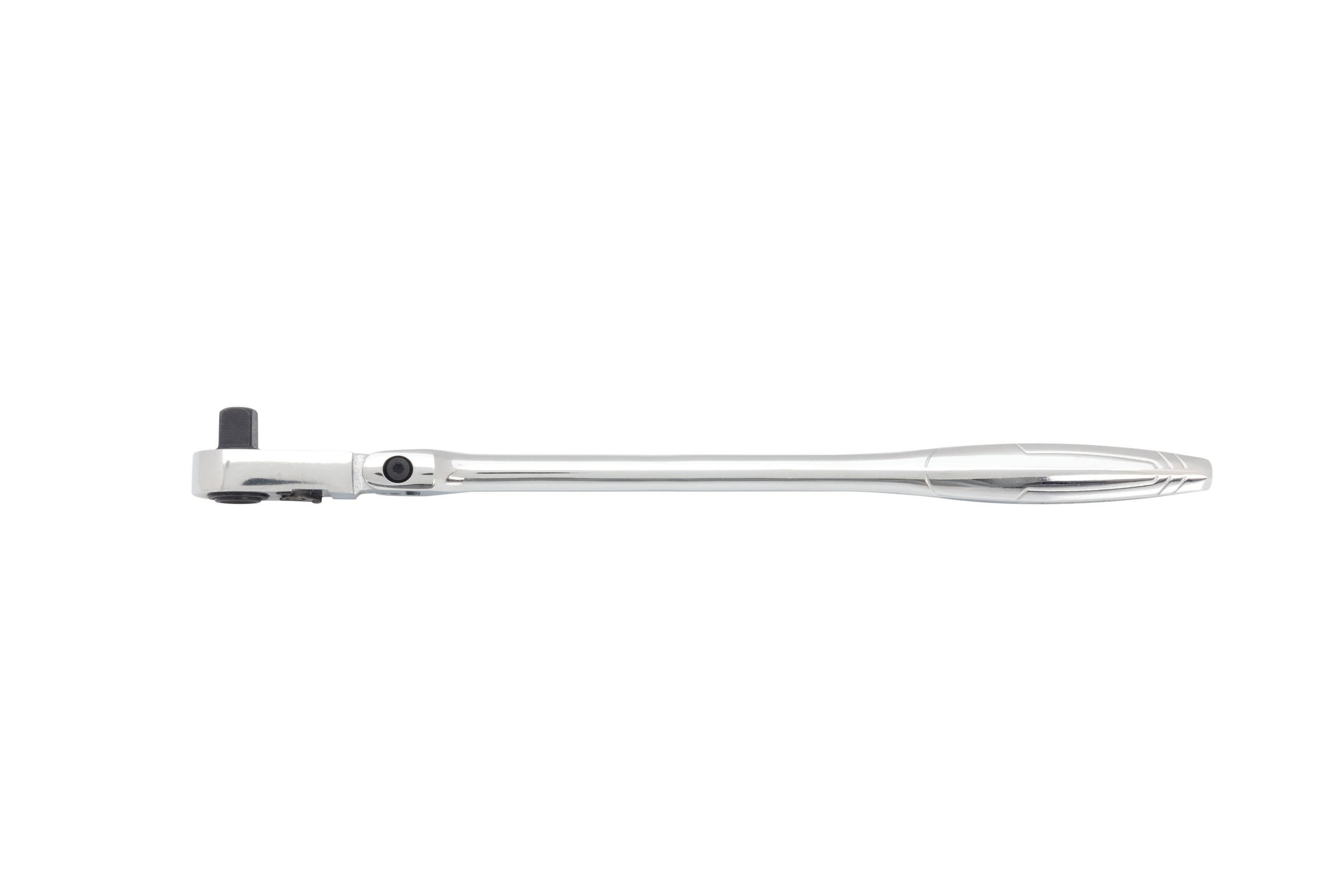 Llave trinquete de cabeza flexible con mango pulido completo de 3/8 pulgadas y 90 dientes Kobalt 81747