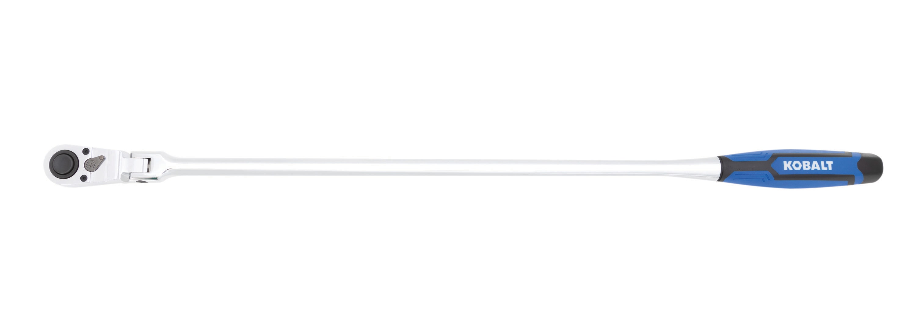 Llave de trinquete de cabeza flexible con mango ergonómico de agarre cómodo para 1/2 pulgadas de 72 dientes Kobalt 81745