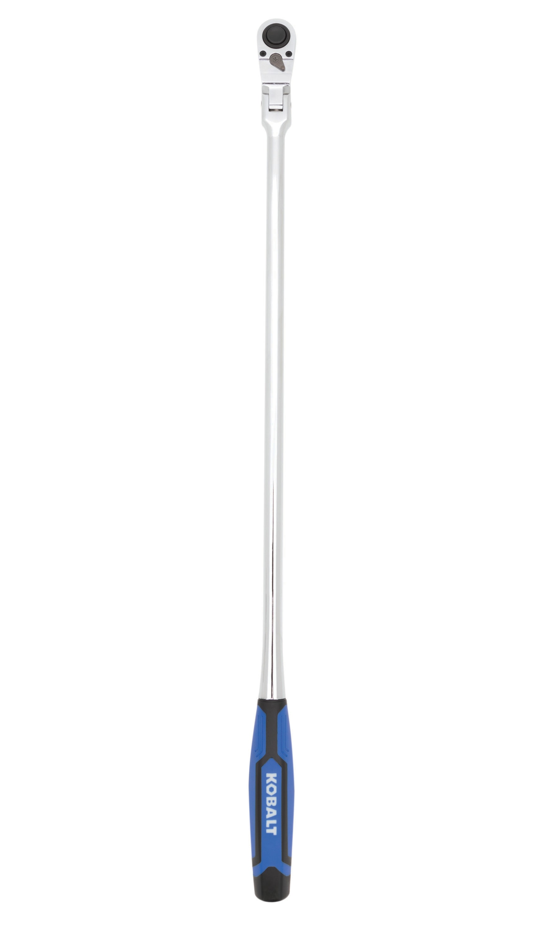 Llave de trinquete de cabeza flexible con mango ergonómico de agarre cómodo para 1/2 pulgadas de 72 dientes Kobalt 81745