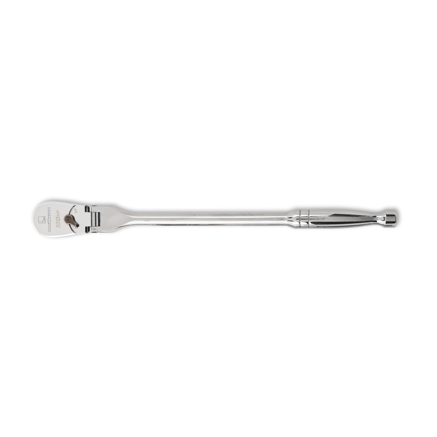 Trinquete Flexible con Cabezal Giratorio de 120 Dientes y Mango Pulido Completo de 1/2 pulgadas de GEARWRENCH 81306P