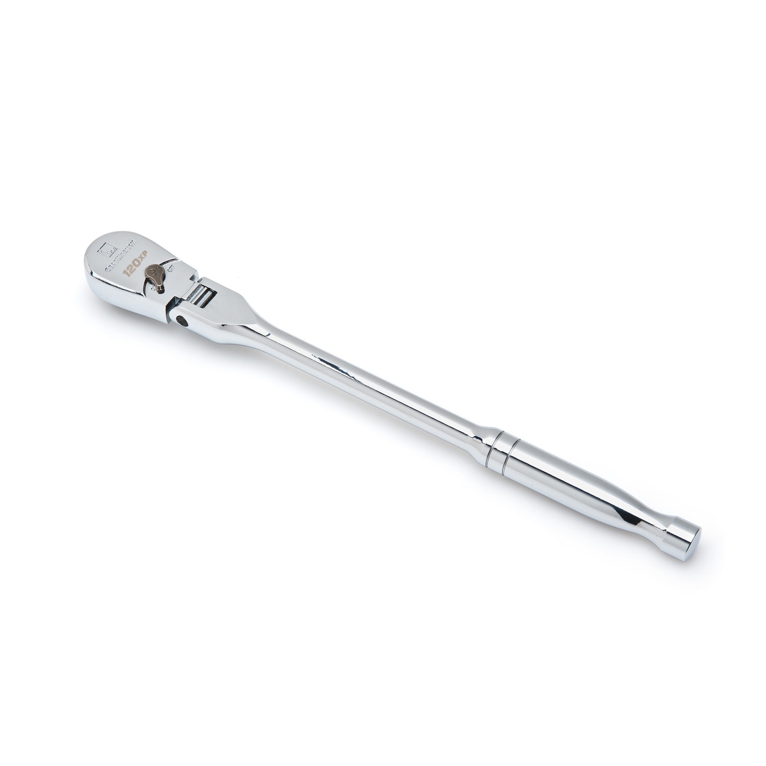 Trinquete Flexible con Cabezal Giratorio de 120 Dientes y Mango Pulido Completo de 1/2 pulgadas de GEARWRENCH 81306P
