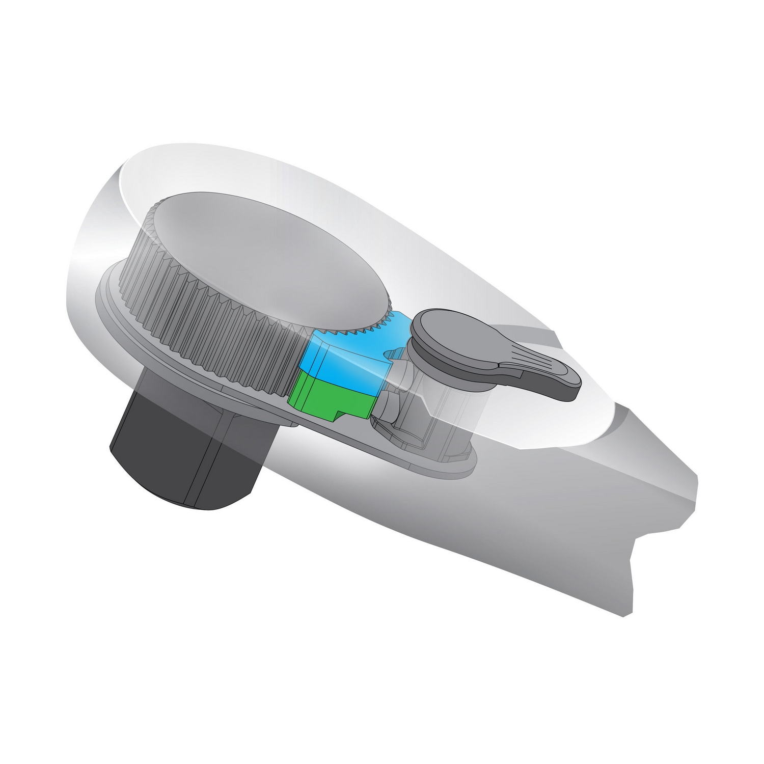 Trinquete Flexible con Cabezal Giratorio de 120 Dientes y Mango Pulido Completo de 1/2 pulgadas de GEARWRENCH 81306P