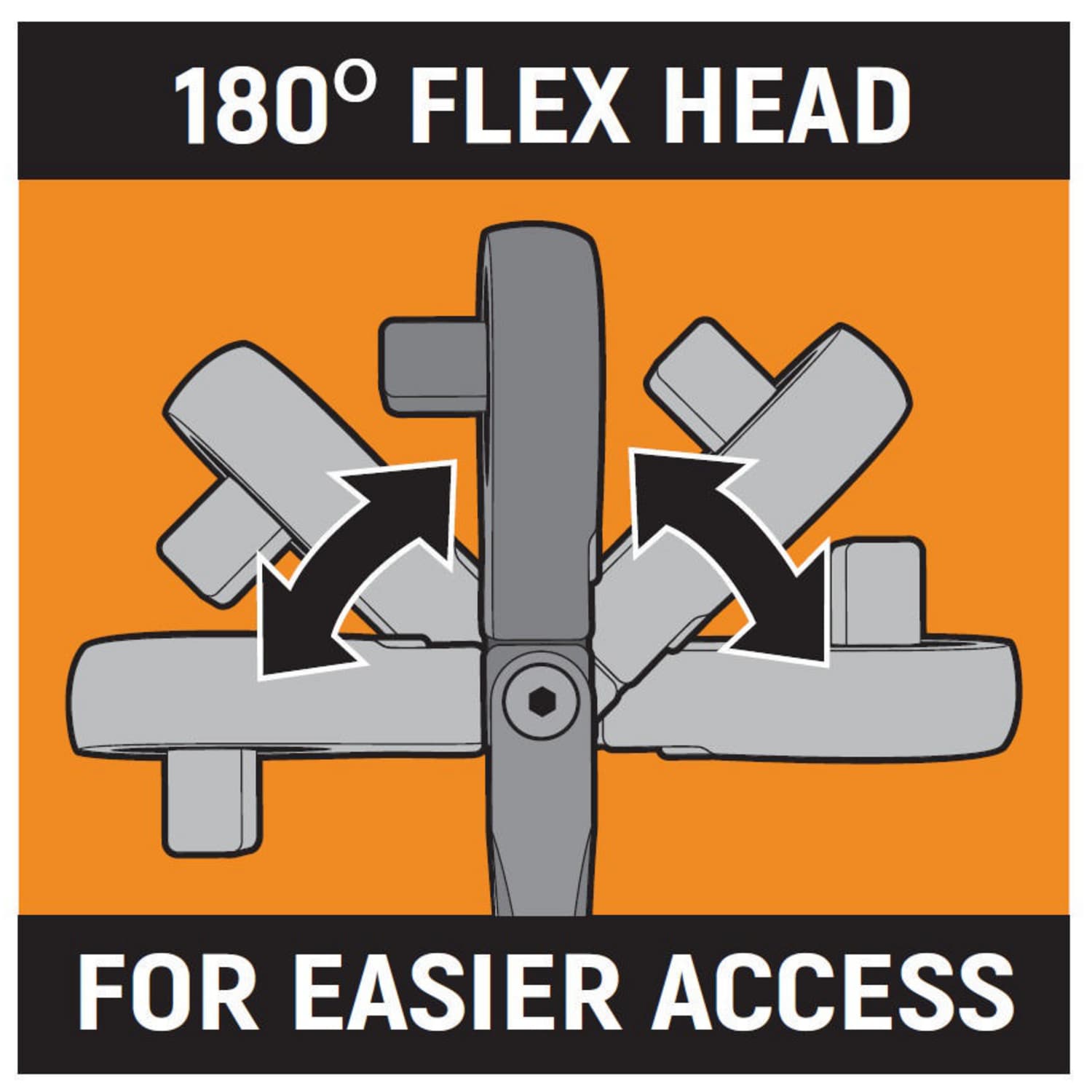 Trinquete Flexible con Cabezal Giratorio de 120 Dientes y Mango Pulido Completo de 1/2 pulgadas de GEARWRENCH 81306P