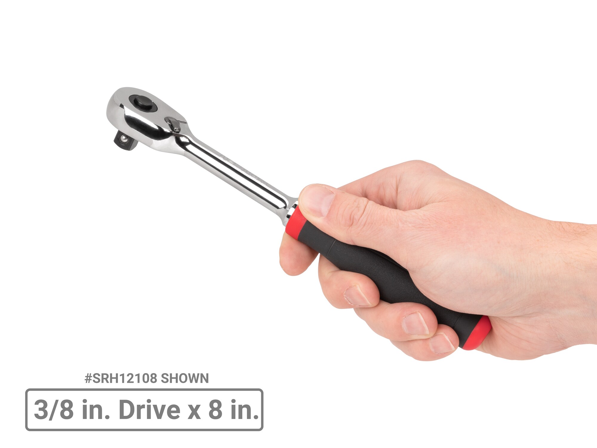 Juego de 10 piezas de trinquete con cabeza flexible y mango de agarre cómodo de 3/8 pulgadas, TEKTON 90 dientes - SDR99102