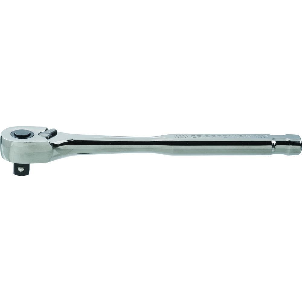 Llave de trinquete de mango gris oscuro de 1/2 pulgadas con 120 dientes Craftsmanship 120
